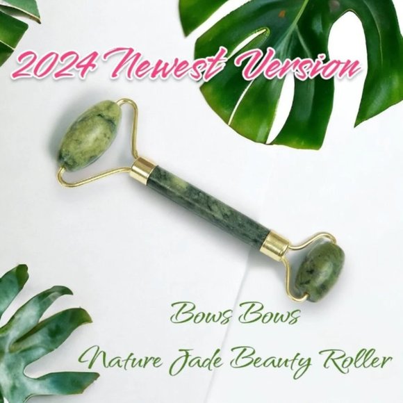 Handcrafted 100% Nature Jade roller beauty facial tool for Face , Eyes, Cheeks - Picture 2 of 9